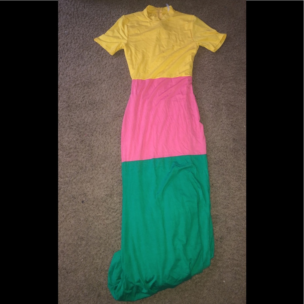 Color block maxi (actual product photographed)